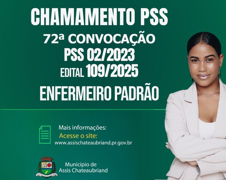 Município de Assis Chateaubriand convoca candidatos para PSS