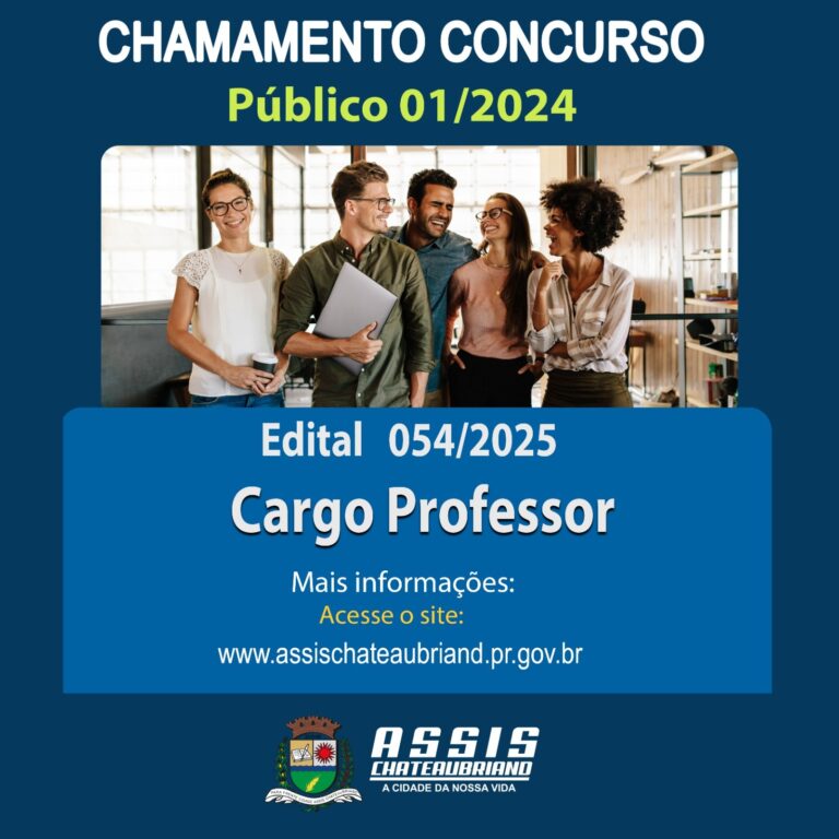 Assis Chateaubriand faz chamada de aprovado em concurso público