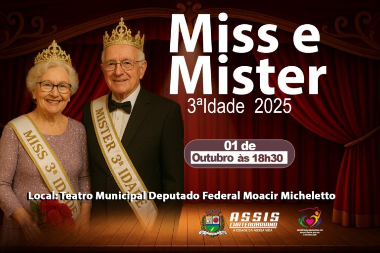 Concurso Miss e Mister 3ª Idade celebra a beleza e o envelhecimento ativo em Assis Chateaubriand