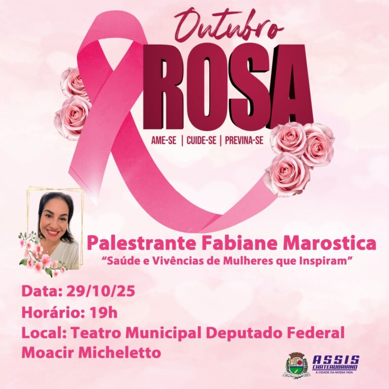 Palestra marca ações do Outubro Rosa em Assis Chateaubriand