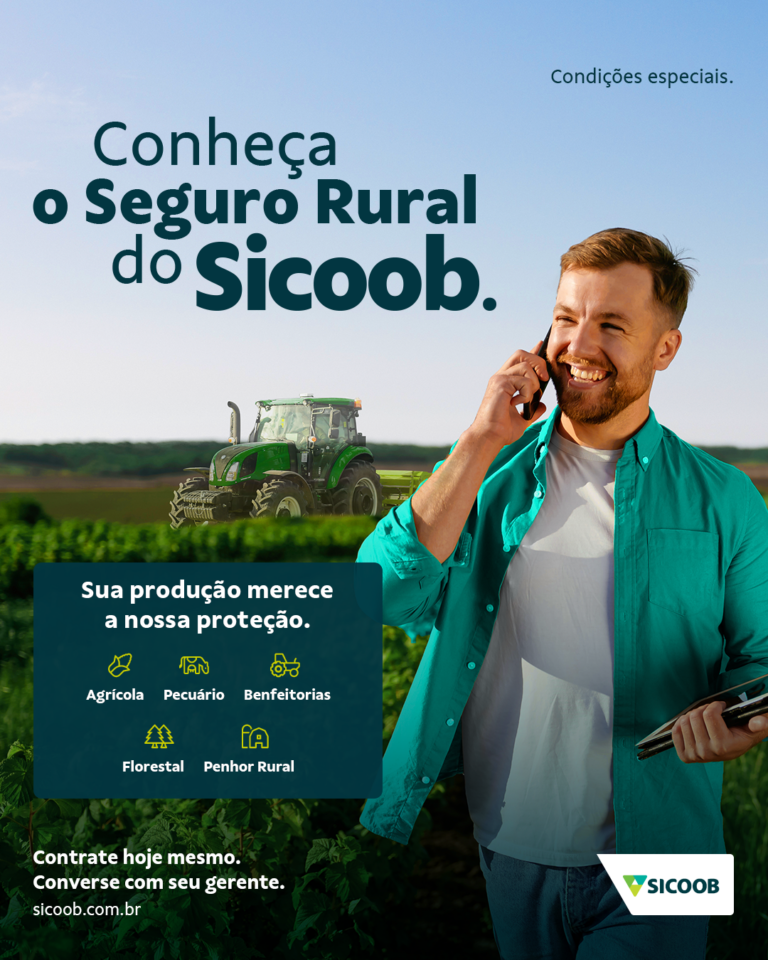 A tranquilidade no campo: Seguro Rural do Sicoob como escudo contra perdas
