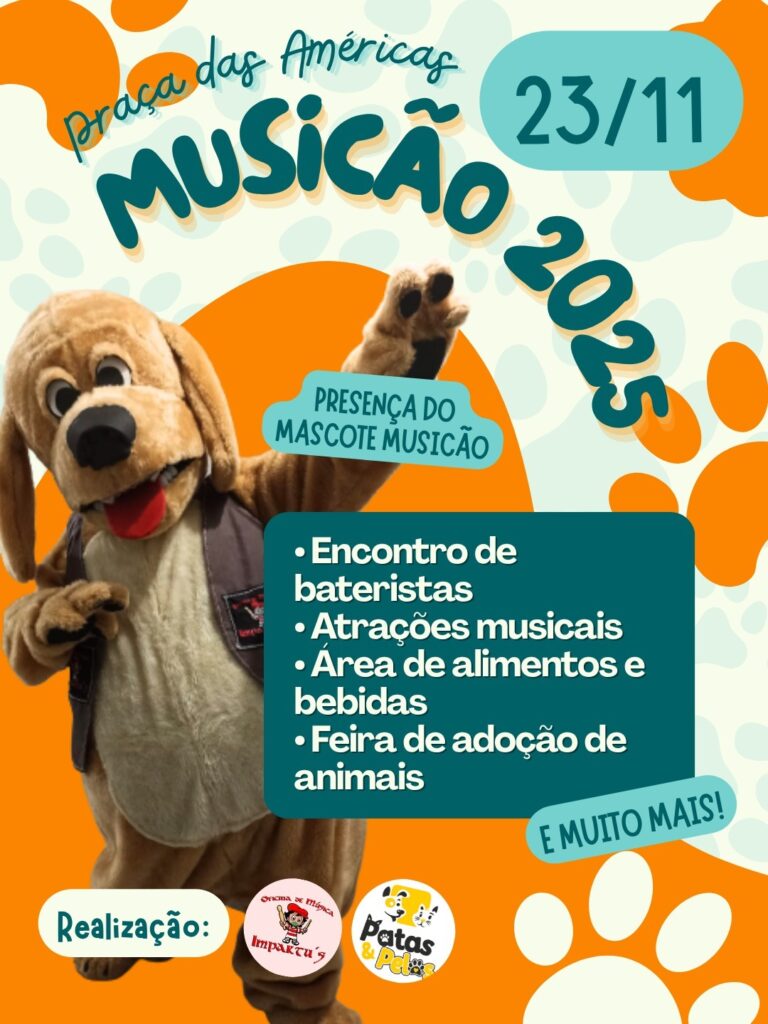 6º MusiCão acontece neste domingo na Praça das Américas
