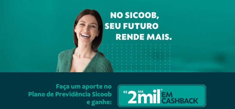 No Sicoob, seu futuro rende mais: campanha incentiva planejamento de longo prazo com cashback em previdência complementar