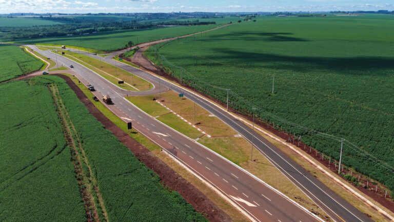 Contorno viário de Palotina fecha com execução em 87%