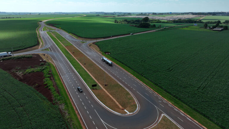 Execução de contorno viário de Palotina sobe para 86%