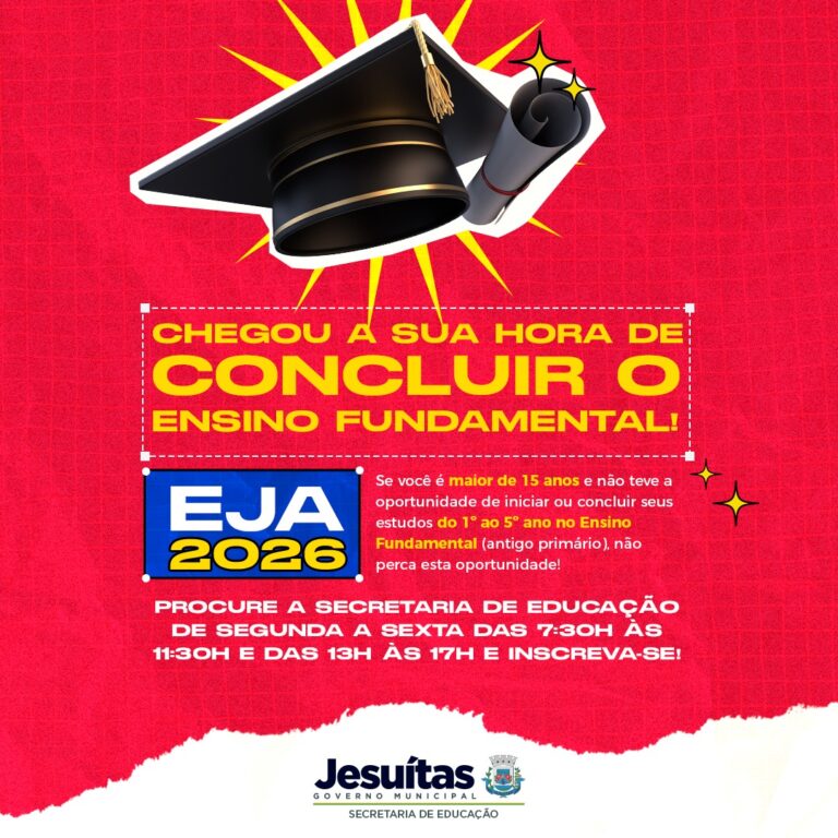 Jesuítas prorroga prazo de inscrições para a Educação de Jovens e Adultos (EJA) – 1º ao 5º ano