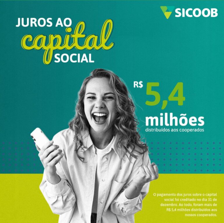 Sicoob Médio Oeste distribui mais de R$5,4 milhões em juros ao capital social aos associados