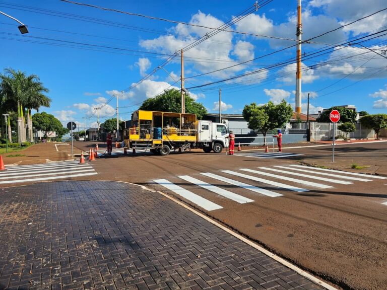 Sinalização viária segue em implantação em Iracema do Oeste