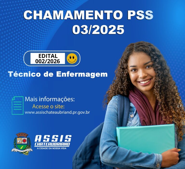 Município de Assis Chateaubriand convoca candidatos para PSS