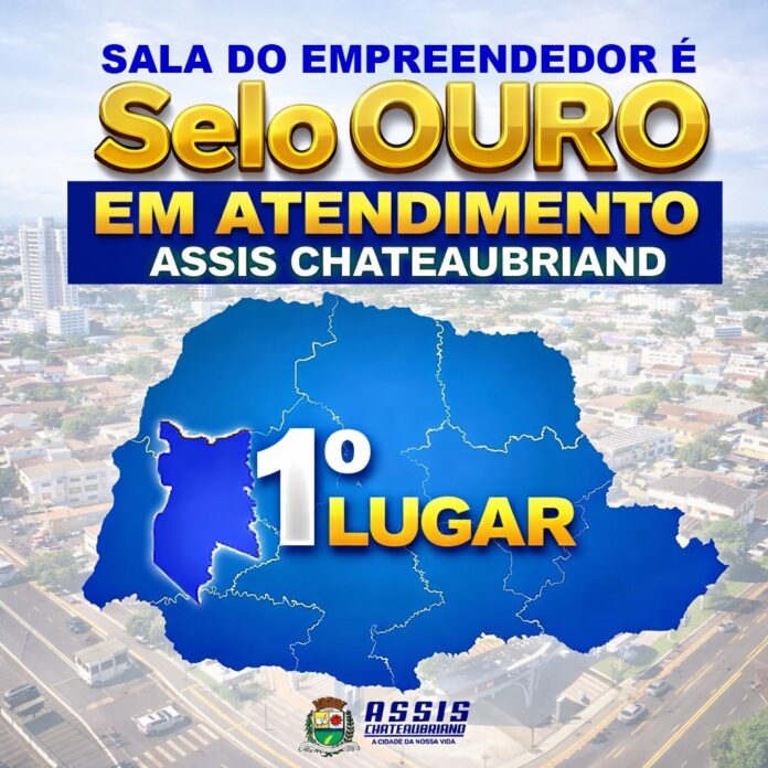Sala do Empreendedor de Assis Chateaubriand recebe Selo Ouro do Sebrae