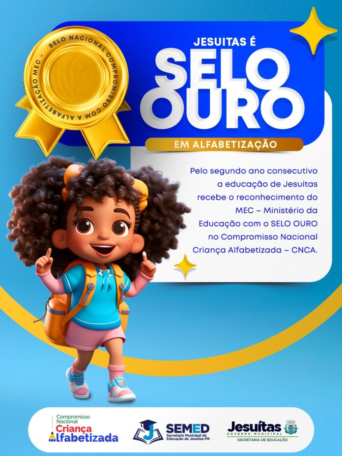 Selo Ouro do Compromisso com a Alfabetização