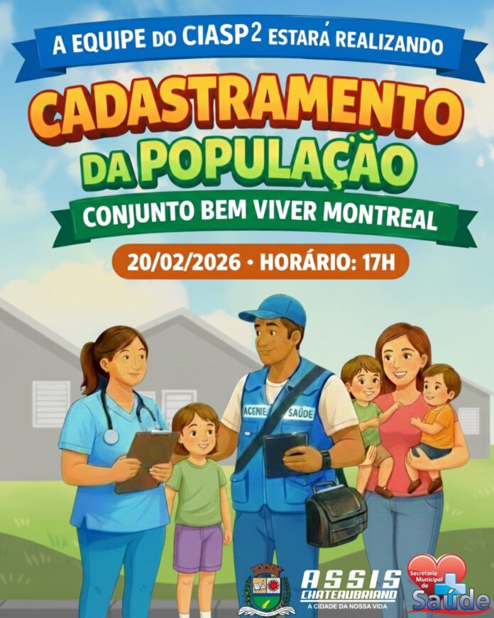 Secretaria de Saúde realiza cadastramento nos Conjuntos Bem Viver Montreal 1 e 2