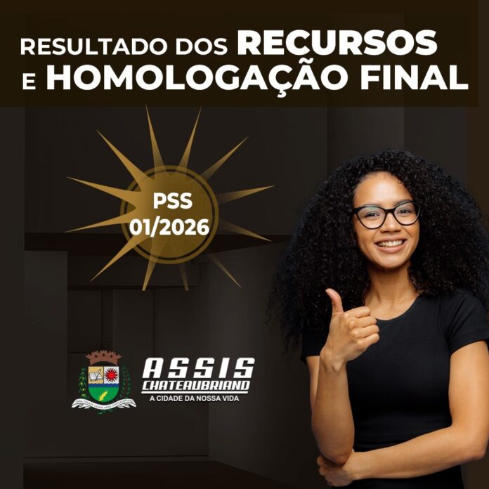 Resultado dos recursos e homologação dos PSS 01/2026