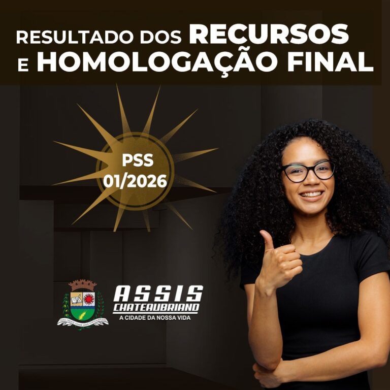 Resultado dos recursos e homologação dos PSS 01/2026