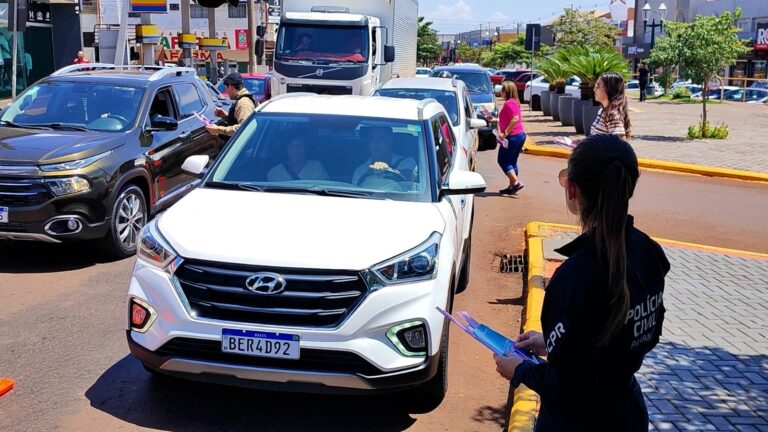 Ações do Maio Amarelo com foco na segurança no trânsito