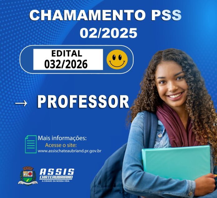 30ª convocação do PSS 02/2025