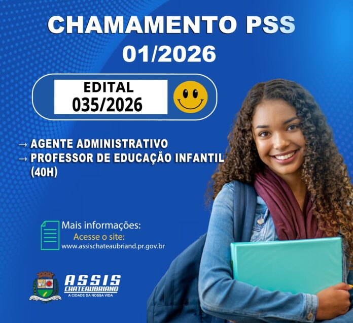 4ª convocação do PSS 01/2026