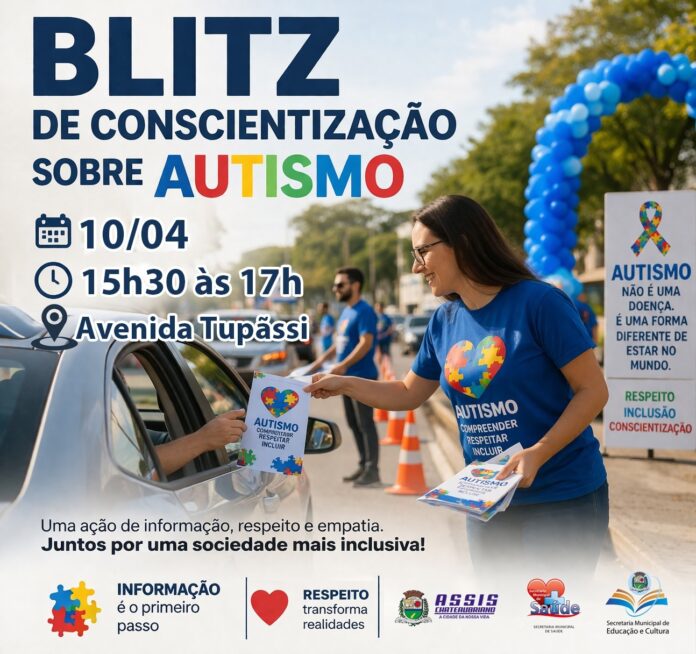 Blitz de Conscientização sobre o Autismo em Assis Chateaubriand