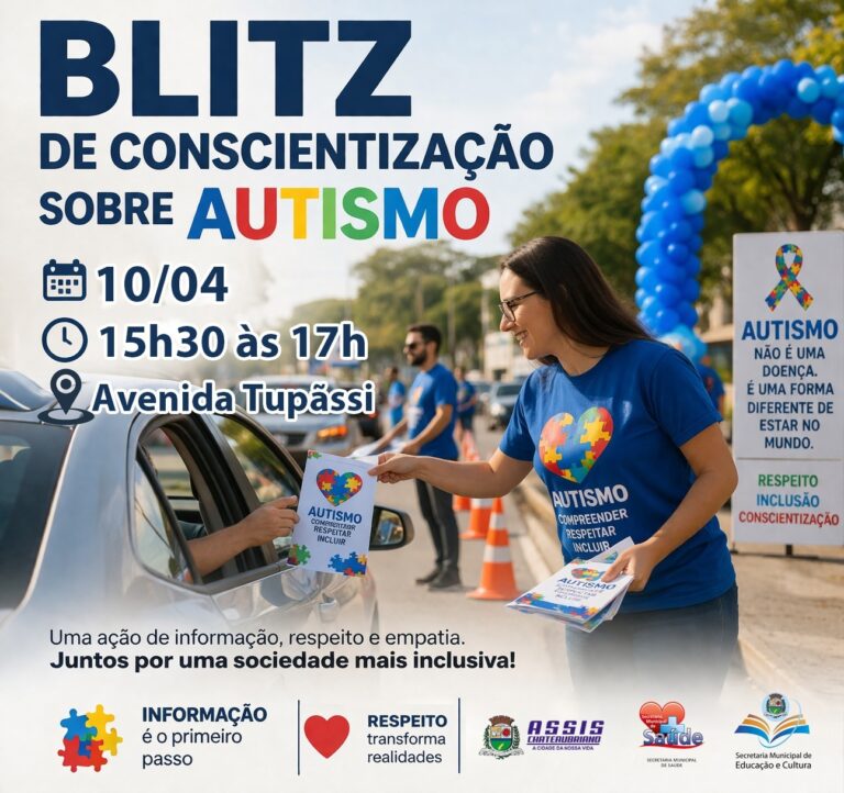 Blitz de Conscientização sobre o Autismo em Assis Chateaubriand