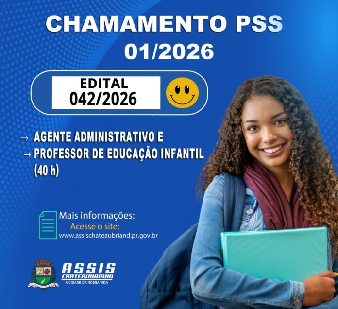 6ª convocação do PSS 01/2026