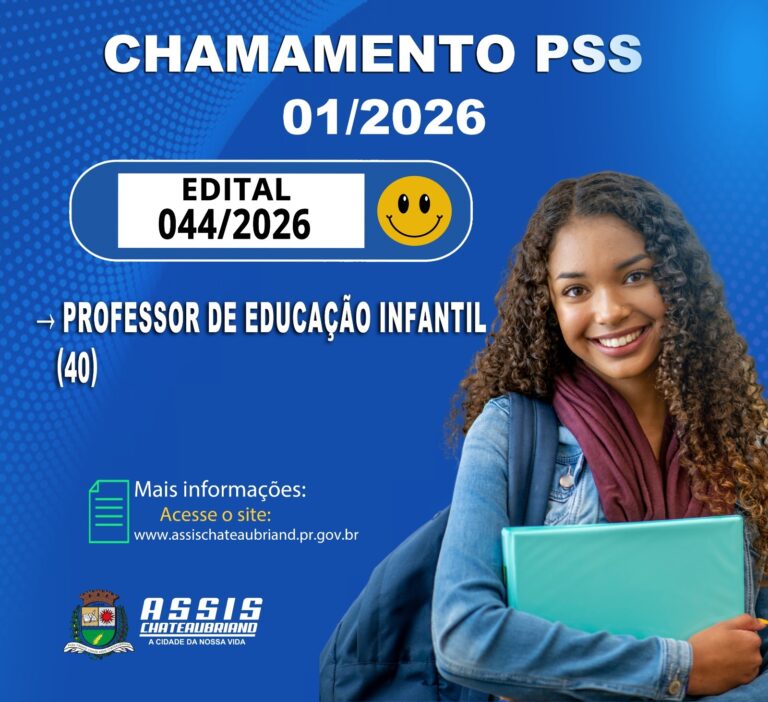 Município de Assis Chateaubriand convoca candidatos para PSS