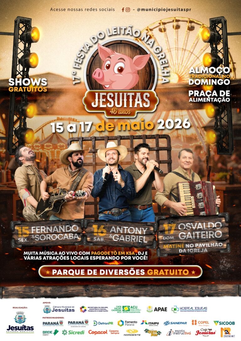 Jesuítas promove 17ª Festa do Leitão na Grelha para comemorar 46 anos de emancipação