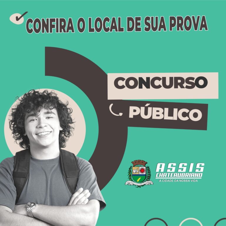 Concurso Público: Provas Objetivas no domingo dia 26 de abril