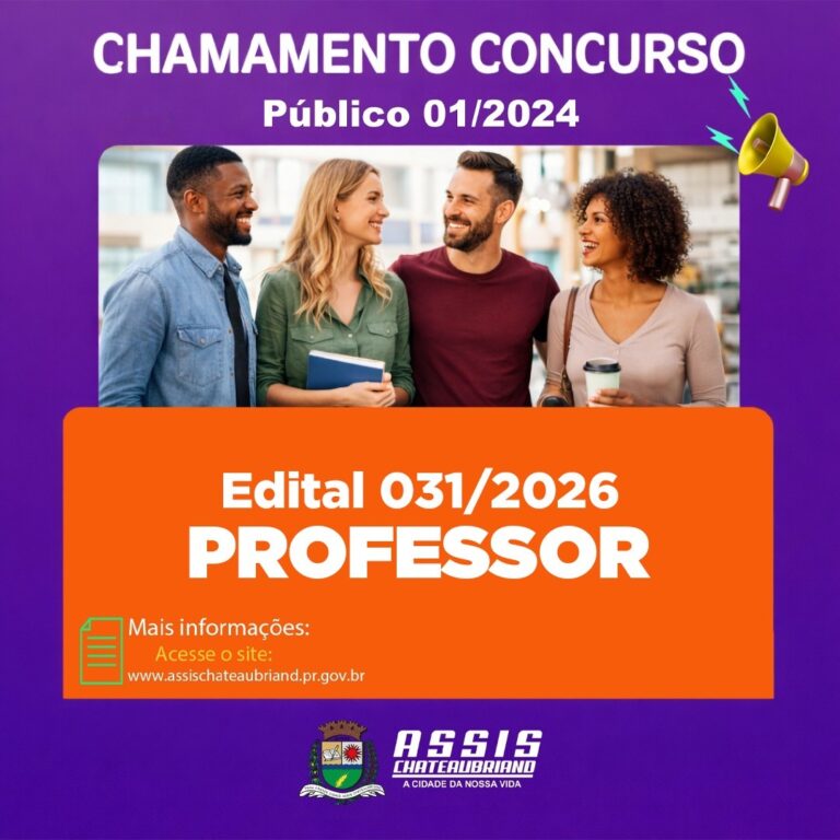 43ª convocação no concurso público 01/2024