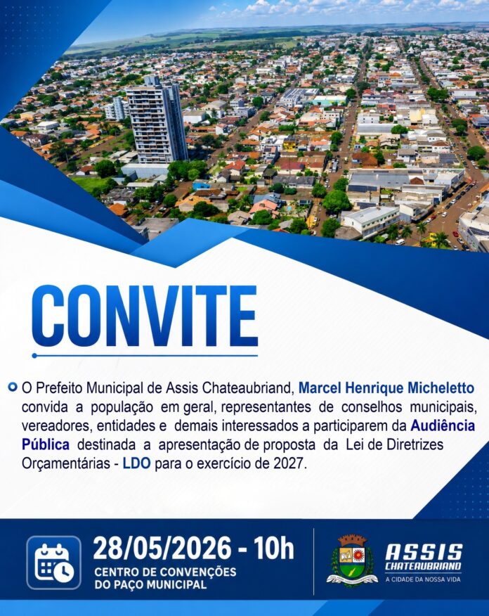 Audiência Pública para apresentação da LDO 2027