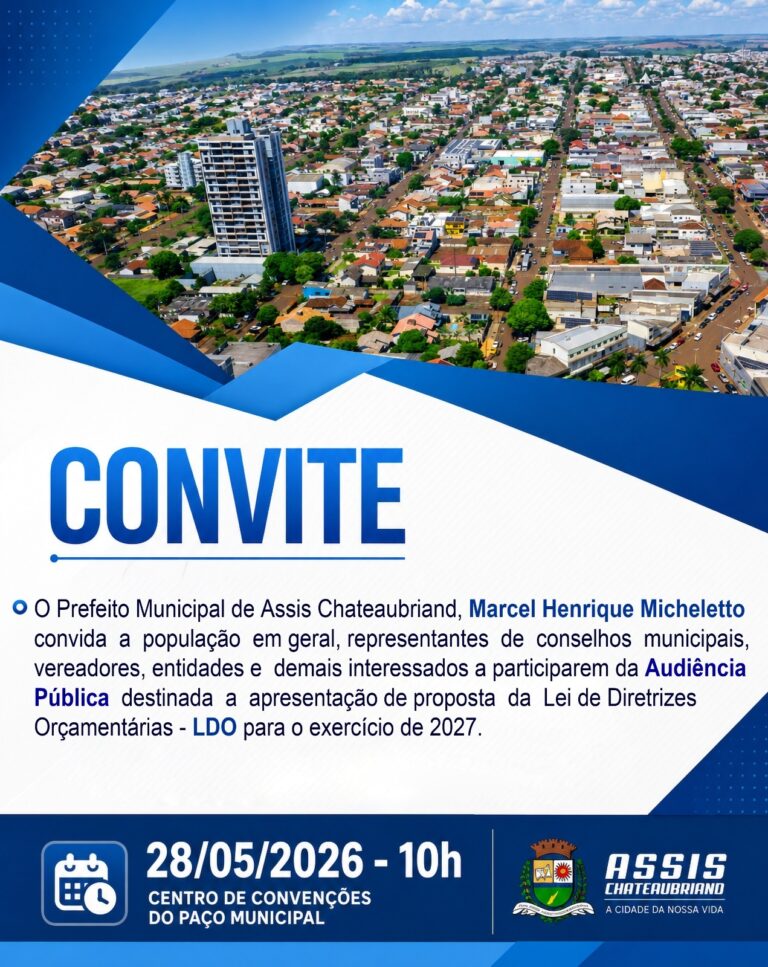 Audiência Pública para apresentação da LDO 2027