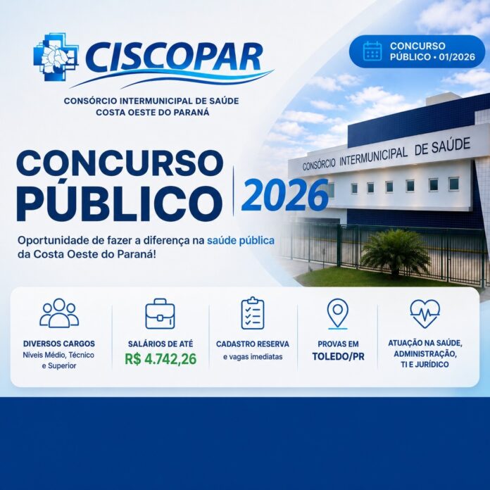 CISCOPAR abre Concurso Público 01/2026