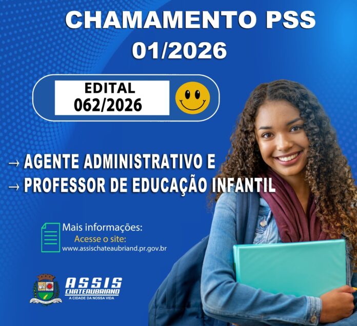 15ª convocação do PSS 01/2026