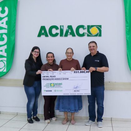 ACIAC entrega premia&ccedil;&atilde;o da Promo&ccedil;&atilde;o de Dia das M&atilde;es e anuncia pr&oacute;ximos sorteios