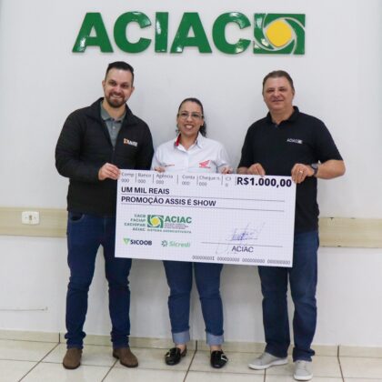 ACIAC entrega premia&ccedil;&atilde;o da Promo&ccedil;&atilde;o de Dia das M&atilde;es e anuncia pr&oacute;ximos sorteios