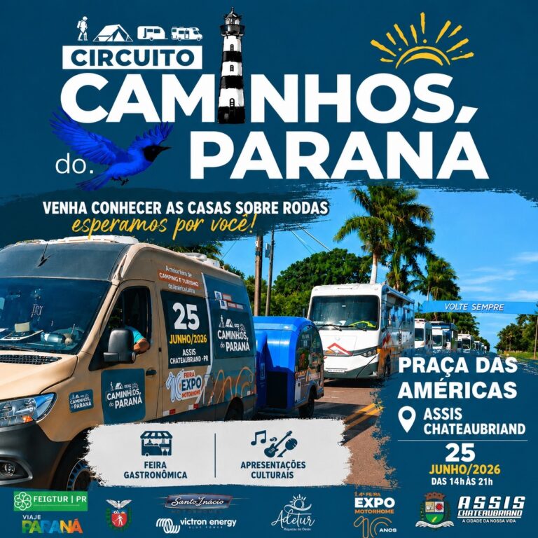 Assis Chateaubriand recebe o Circuito Caminhos do Paraná nesta quinta-feira
