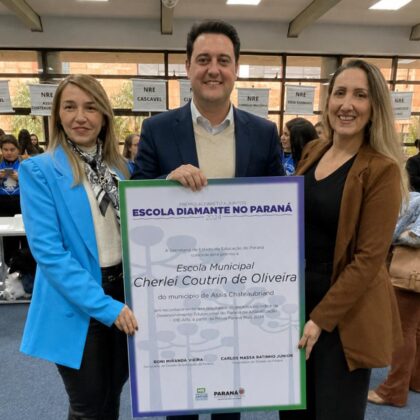 Escolas Municipais Odila de Souza Teixeira e Cherlei Coutrin conquistam o t&iacute;tulo de Escola Diamante no Paran&aacute;
