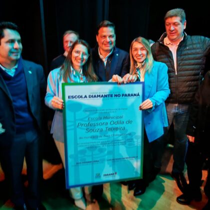 Escolas Municipais Odila de Souza Teixeira e Cherlei Coutrin conquistam o t&iacute;tulo de Escola Diamante no Paran&aacute;