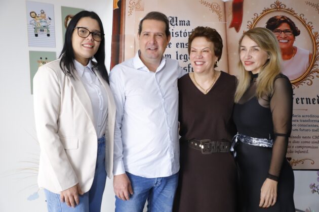 Micheletto eterniza legado da professora Maria Ferneda em Centro de Educa&ccedil;&atilde;o Infantil