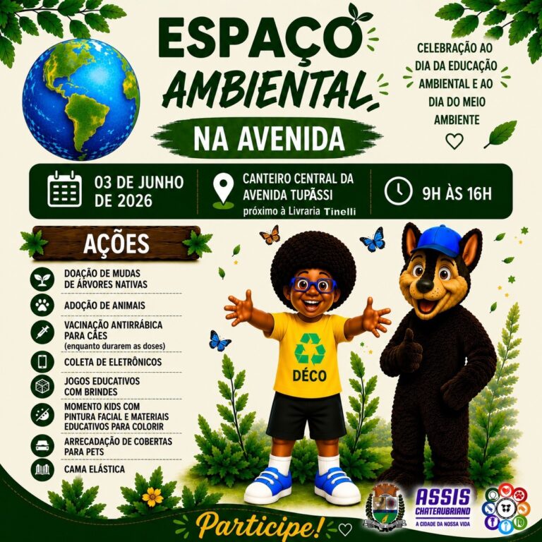 Prefeitura promove ação de sensibilização ambiental com atividades educativas e recreativas