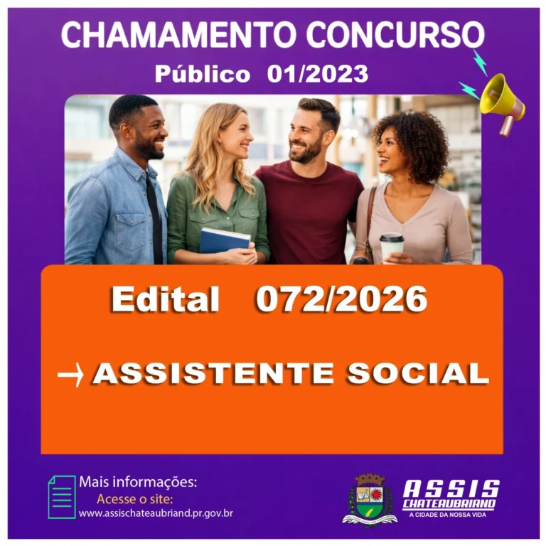 70 convocacao concurso publico Assis Chateaubriand 01/2023
