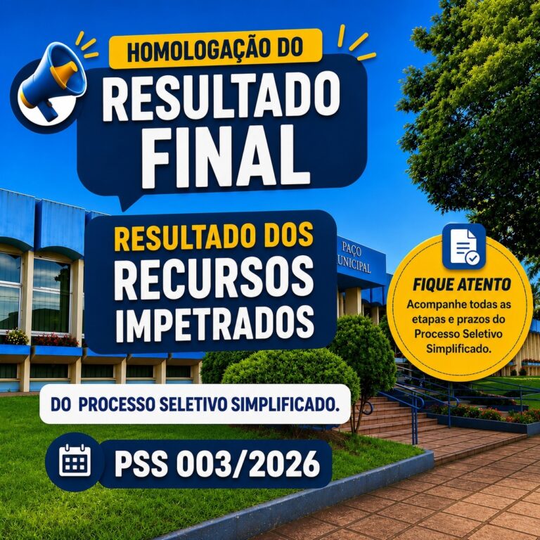 Assis Chateaubriand homologa resultado final de PSS para contratação de profissionais em cinco áreas