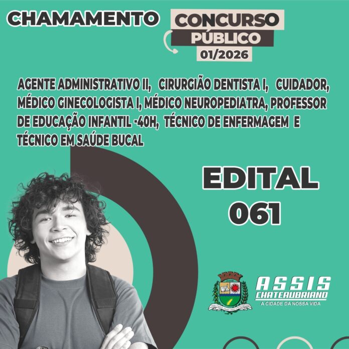 Concurso em Assis Chateaubriand: Prefeitura publica primeira convocação de aprovados