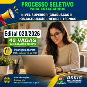 Processo Seletivo Estágio Prefeitura Assis Chateaubriand 2026