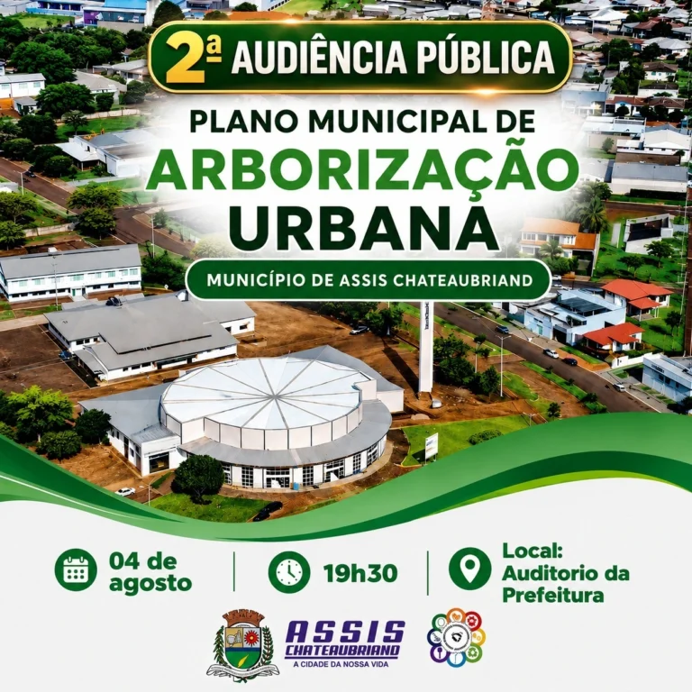 Prefeitura de Assis Chateaubriand realiza 2ª audiência pública sobre o Plano de Arborização Urbana