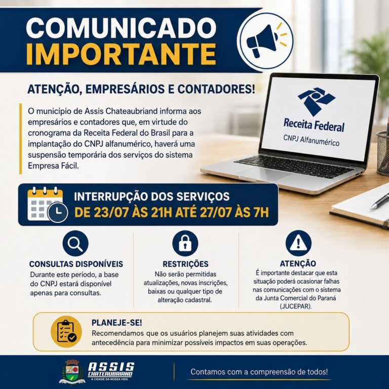Empresa Fácil Assis Chateaubriand indisponibilidade