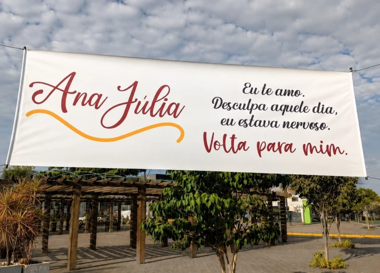 "Volta para mim, Ana Júlia": O mistério das faixas no centro de Assis Chateaubriand e um alerta sobre violência contra a mulher