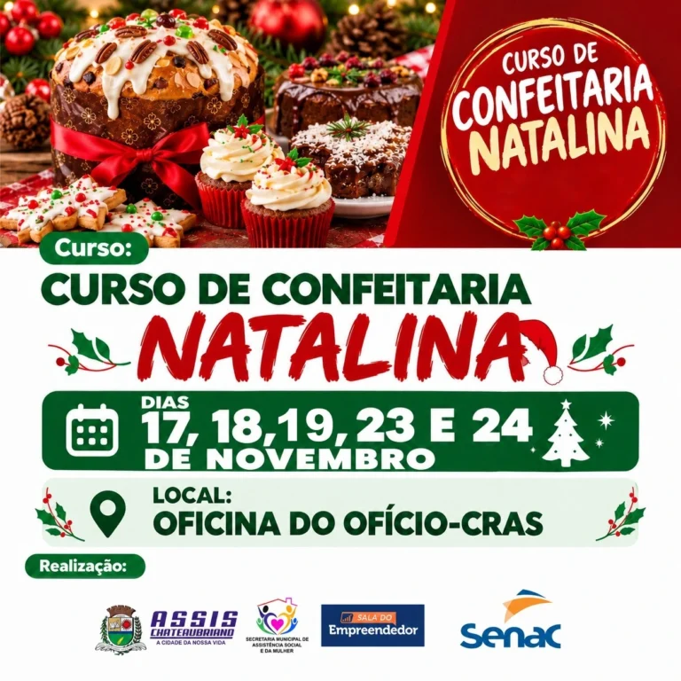 Prefeitura de Assis Chateaubriand abre inscrições para quatro cursos gratuitos de capacitação profissional